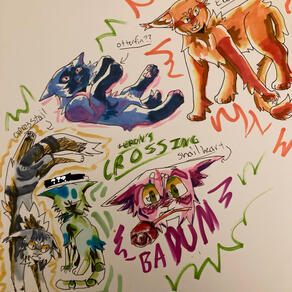 Heron's Crossing quick lil sketches