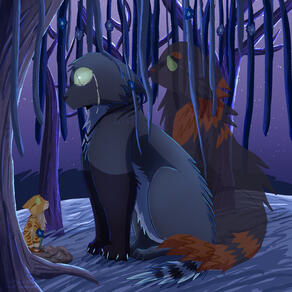 Hake, Tusk, Ray (What Lurks Beneath, Artfight 2024)